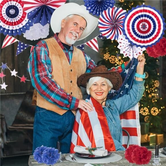 4th of July Decorations Patriotic Party Set Independence Day Fourth of July - Picture 2 of 7